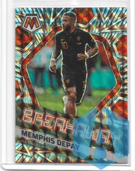 2021-22 Panini Mosaic FIFA Road to World Cup Breakaway Prizm Memphis Depay #8